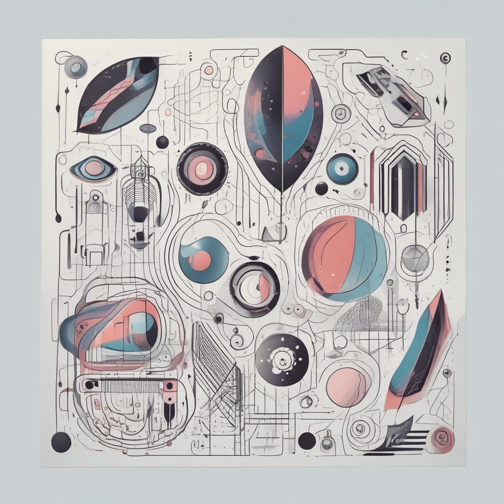 Trendy product image with asymmetric design